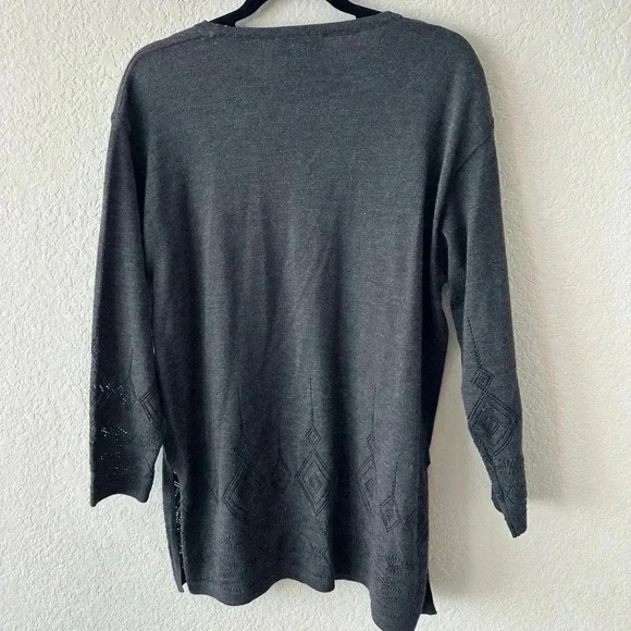 Laurel by Escada Gray Tunic Wool Sweater Women’s Size 40 ( US M or US 8 ) - Picture 2 of 3